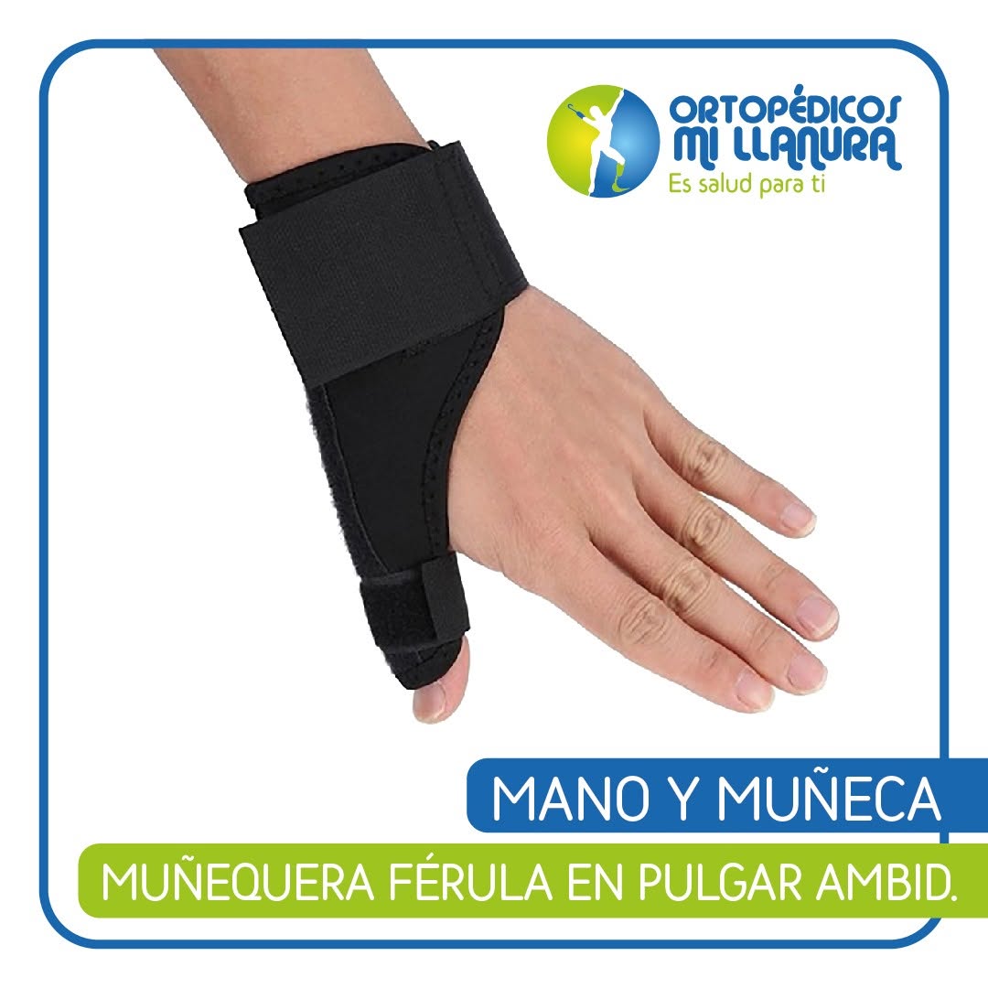 🔹MUÑEQUERA FÉRULA EN PULGAR AMBIDIESTRA👩🏼_⚕️_🦿Habla con nosotros o ingresa al link en la des