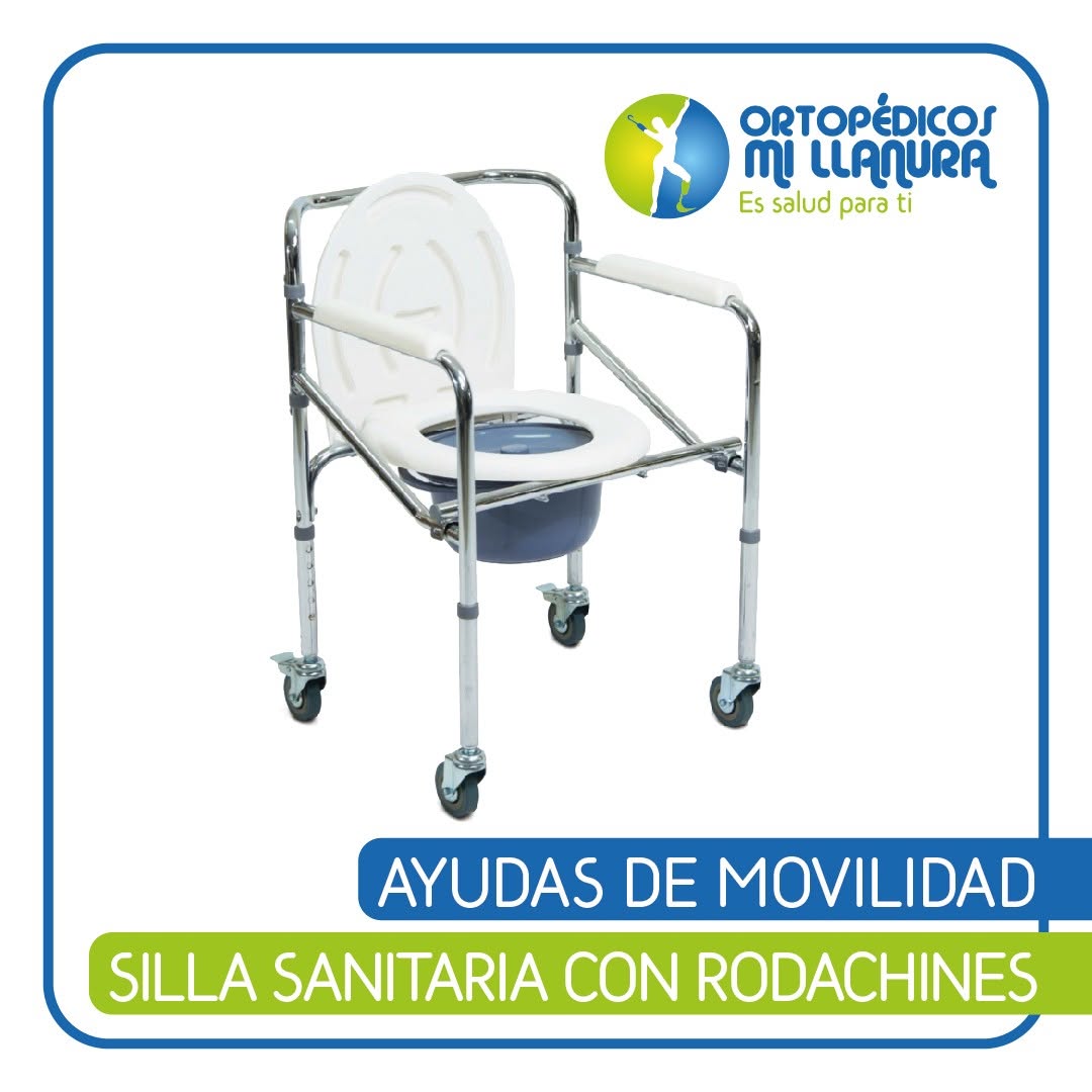 🔹SILLA SANITARIA CON RODACHINES👩🏼_⚕️_🦿Habla con nosotros o ingresa al link en la descripción